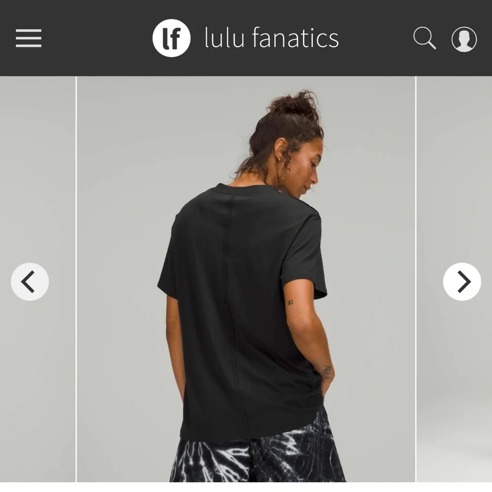 Lululemon Athletica Black Short Sleeve T-Shirt - Picture 2 of 6